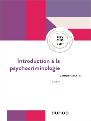 cover image of Introduction à la psychocriminologie